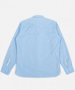 Universal Works - Everyday Shirt In Blue Organic Oxford Cotton New
