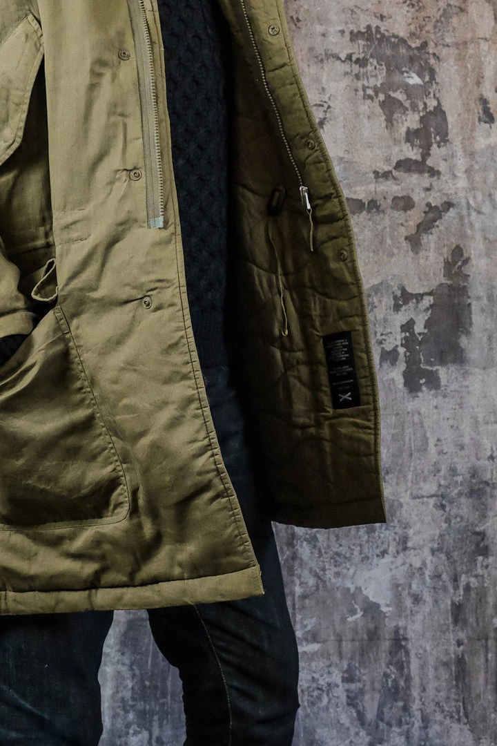 Universal Works - CW Parka In Dusky Green Aero Wax Cotton Outerwear&jackets 6 Universal Works - CW Parka In Dusky Green Aero Wax Cotton Outerwear&jackets