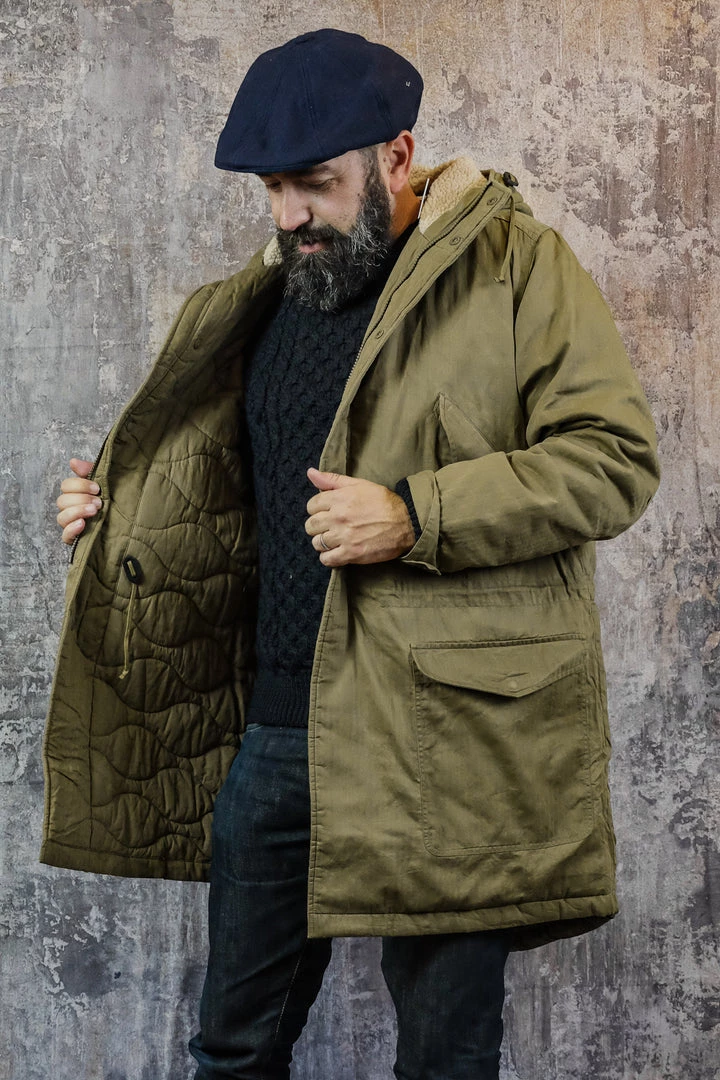 Universal Works - CW Parka In Dusky Green Aero Wax Cotton Outerwear&jackets 4 Universal Works - CW Parka In Dusky Green Aero Wax Cotton Outerwear&jackets