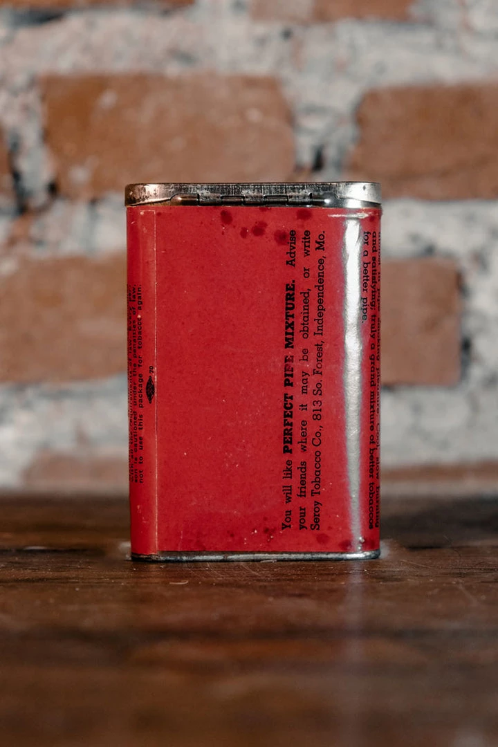 Antiques 1940's Perfect Pipe Mixture Tobacco Tin 4 Antiques 1940's Perfect Pipe Mixture Tobacco Tin