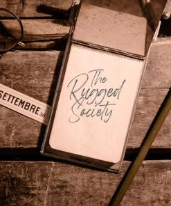 The Rugged Society Antique Metal "Monthly Calendar" / Bloc Note With Removable Month Labels (Italy) Antiques&Collectibles