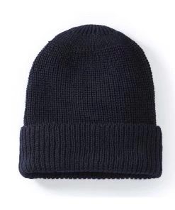 Peregrine - Porter Ribbed Beanie In Navy