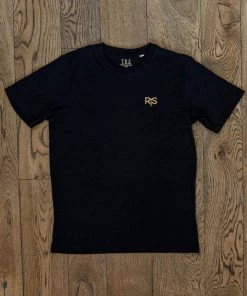 The Rugged Society - Stay Rugged - Heavy 220 G/M² Black 100% Organic Cotton Tee New