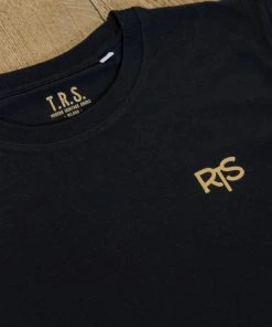 The Rugged Society - Stay Rugged - Heavy 220 G/M² Black 100% Organic Cotton Tee New