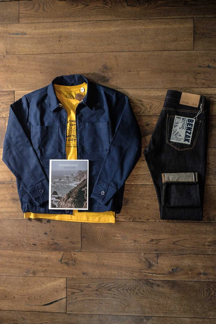 Bleu Blaton - Short Mechanic Worker Jacket In Navy 3 Bleu Blaton - Short Mechanic Worker Jacket In Navy