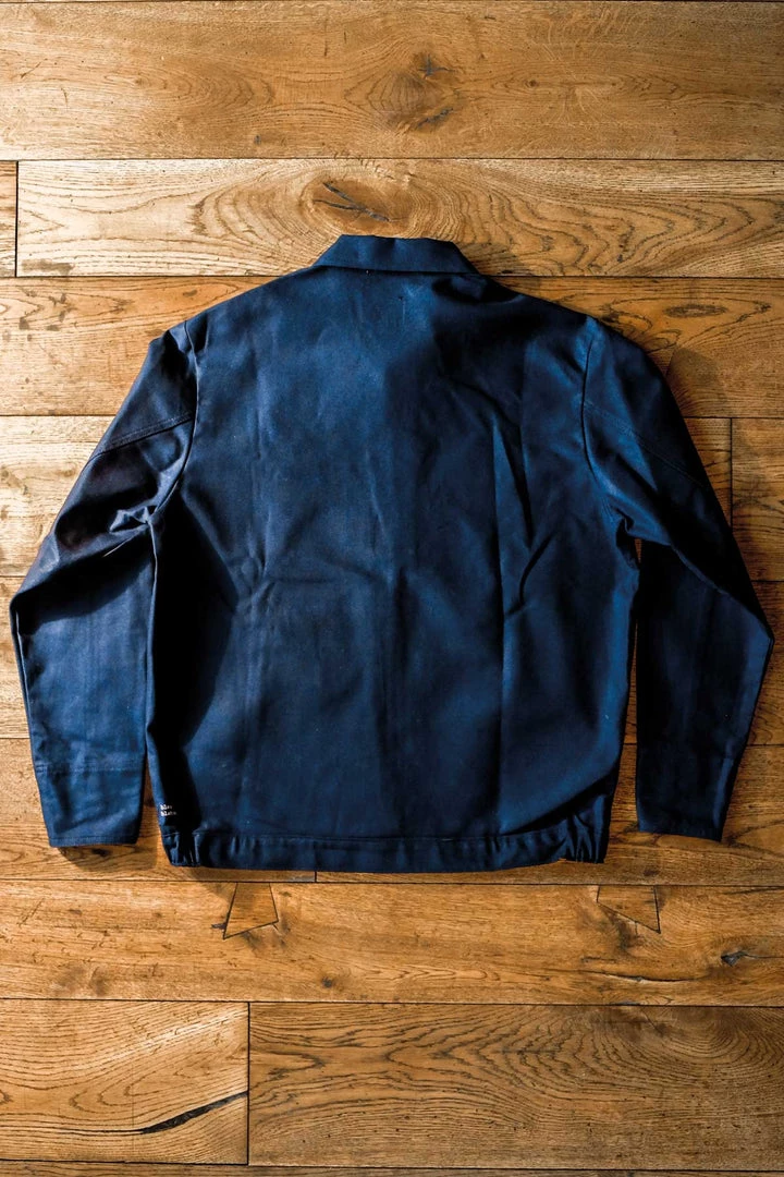 Bleu Blaton - Short Mechanic Worker Jacket In Navy 7 Bleu Blaton - Short Mechanic Worker Jacket In Navy