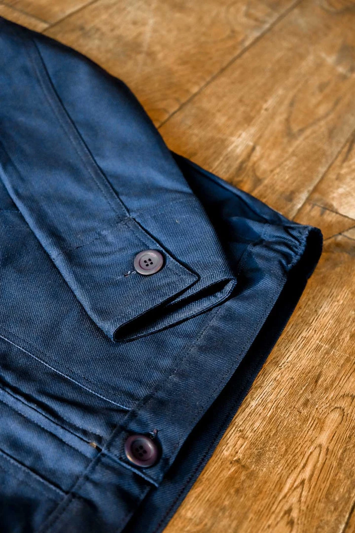 Bleu Blaton - Short Mechanic Worker Jacket In Navy 8 Bleu Blaton - Short Mechanic Worker Jacket In Navy