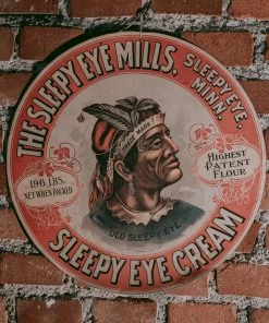 Antiques Antiques&Collectibles Vintage The Sleepy Eye Mills Minnesota Flour Barrel Label