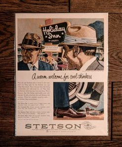 Antiques Antiques&Collectibles Stetson "A Warm Welcome For Cool Thinkers" Vintage Magazine Ad