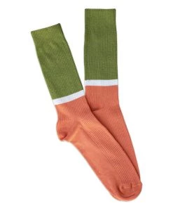 The Rugged Society Socks Heritage9.1 - Strati - Salmon And Bamboo
