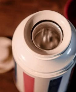 Antiques 1960/70s Rare OKAY INDUSTRIES Americana Striped Thermos Antiques&Collectibles