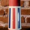 Antiques 1960/70s Rare OKAY INDUSTRIES Americana Striped Thermos Antiques&Collectibles