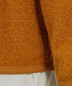 Universal Works - Cardigan In Orange Tibet Fleece Knitwear