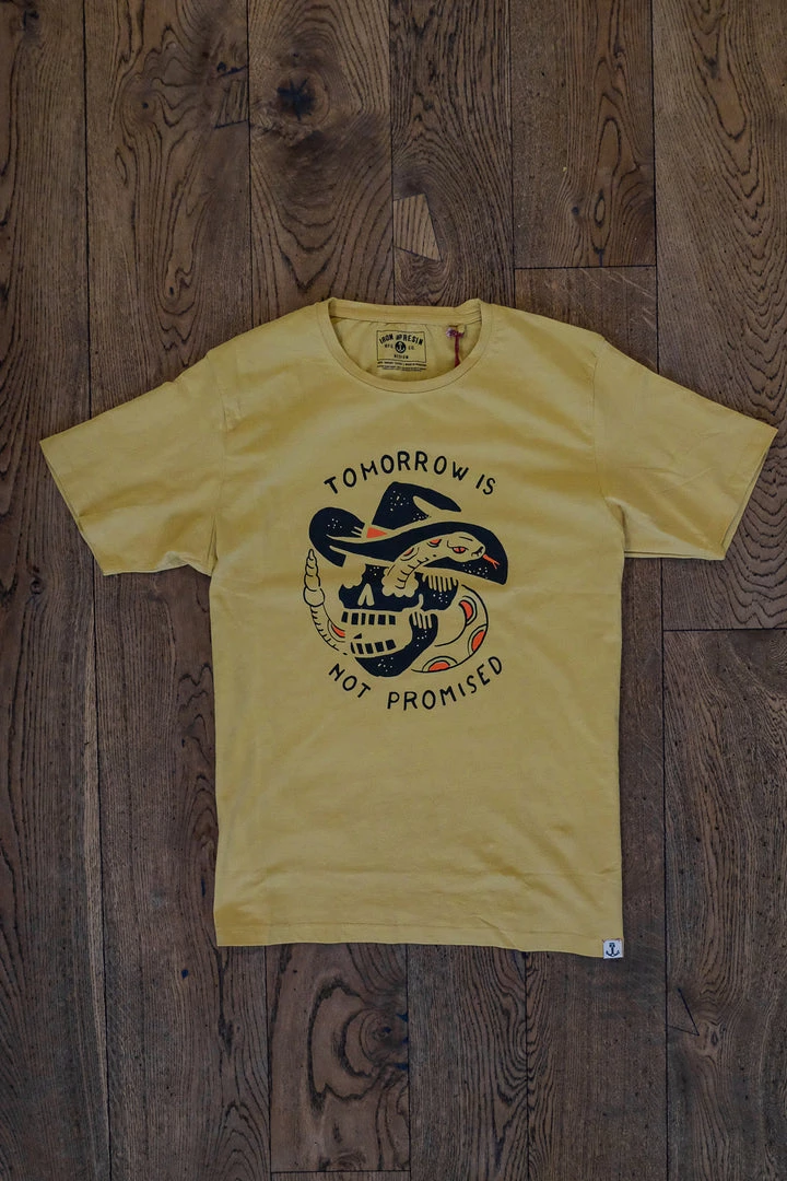 Iron And Resin - Tomorrow Is Not Promised Tee In Gold 3 Iron And Resin - Tomorrow Is Not Promised Tee In Gold