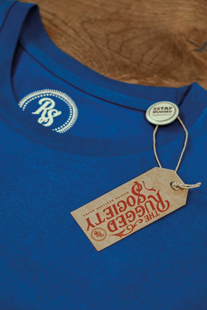 Tees The Rugged Society - Trust Your Vibes, No Regrets Tee - Royal Blue 5 Tees The Rugged Society - Trust Your Vibes, No Regrets Tee - Royal Blue