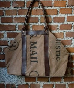 Actawl X The Rugged Society - Reworked Vintage US Mail Heavy Canvas Tote Carrier Bag