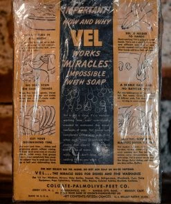 Antiques 1949 Sealed Vel Laundry Dish Soap Detergent
