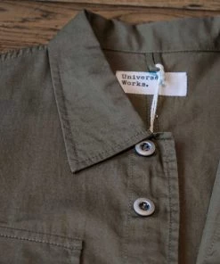 Universal Works - MW Fatigue Jacket In Light Olive Twill