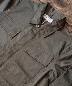 Universal Works - MW Fatigue Jacket In Light Olive Twill