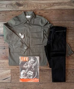 Universal Works - MW Fatigue Jacket In Light Olive Twill