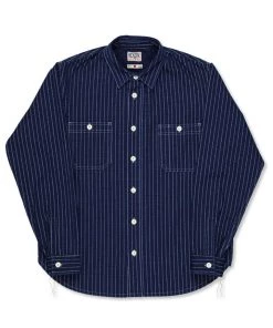 Benzak - BWS-02 UTILITY SHIRT 9 Oz. Wabash Indigo Selvedge Canvas 19 Benzak - BWS-02 UTILITY SHIRT 9 Oz. Wabash Indigo Selvedge Canvas