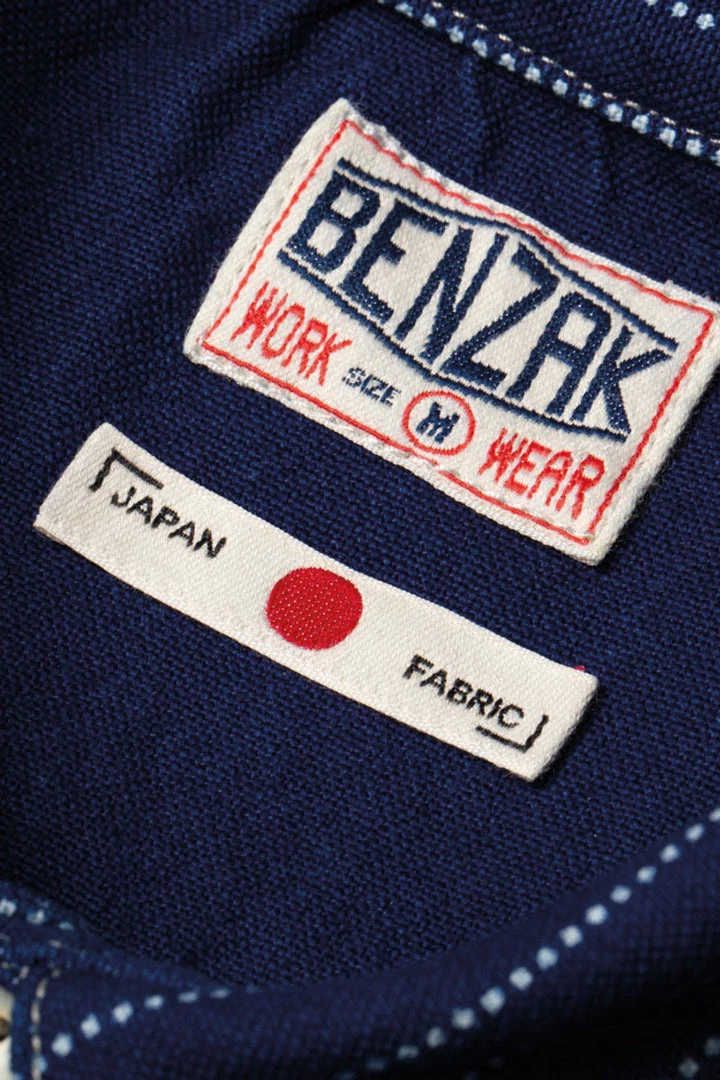 Benzak - BWS-02 UTILITY SHIRT 9 Oz. Wabash Indigo Selvedge Canvas 5 Benzak - BWS-02 UTILITY SHIRT 9 Oz. Wabash Indigo Selvedge Canvas