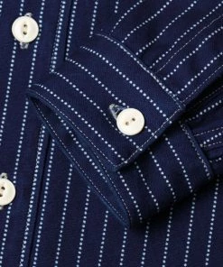 Benzak - BWS-02 UTILITY SHIRT 9 Oz. Wabash Indigo Selvedge Canvas 16 Benzak - BWS-02 UTILITY SHIRT 9 Oz. Wabash Indigo Selvedge Canvas