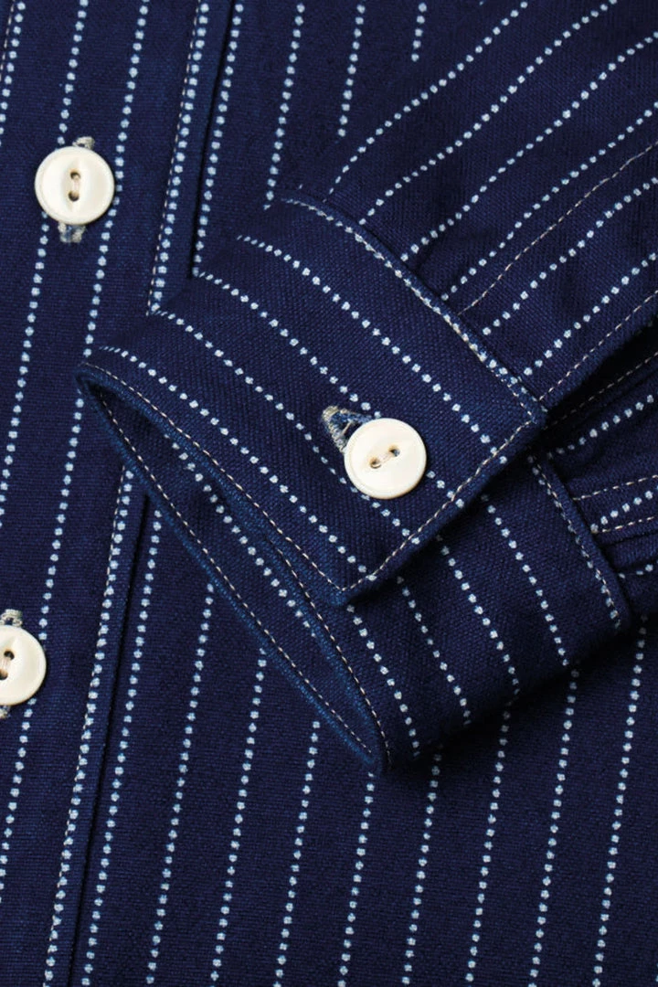 Benzak - BWS-02 UTILITY SHIRT 9 Oz. Wabash Indigo Selvedge Canvas 8 Benzak - BWS-02 UTILITY SHIRT 9 Oz. Wabash Indigo Selvedge Canvas
