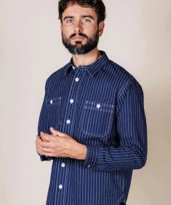 Benzak - BWS-02 UTILITY SHIRT 9 Oz. Wabash Indigo Selvedge Canvas 15 Benzak - BWS-02 UTILITY SHIRT 9 Oz. Wabash Indigo Selvedge Canvas