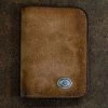 Alberto Luti - Suede Leather Wallet In Tobacco 1 Alberto Luti - Suede Leather Wallet In Tobacco