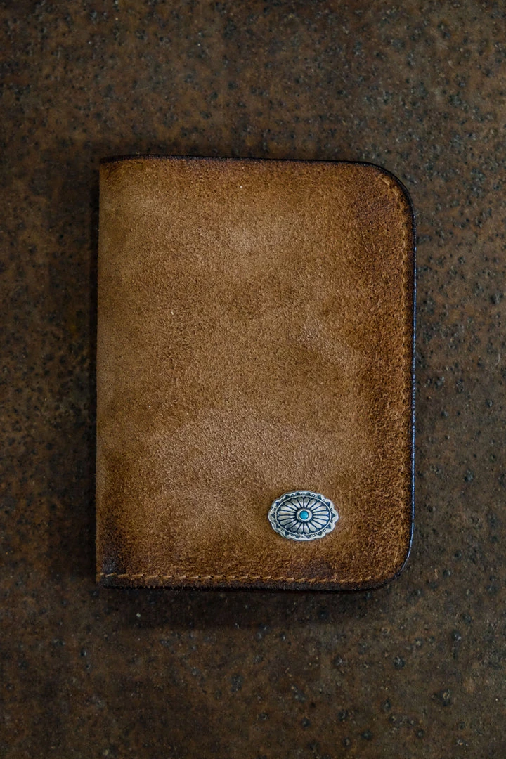 Alberto Luti - Suede Leather Wallet In Tobacco 3 Alberto Luti - Suede Leather Wallet In Tobacco