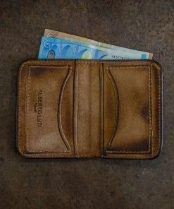 Alberto Luti - Suede Leather Wallet In Tobacco 7 Alberto Luti - Suede Leather Wallet In Tobacco