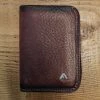Alberto Luti - Bi-Fold Wallet In Dark Brown Leather New