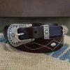 New Alberto Luti - Type 951/35 Leather Belt In Dark Brown 2 New Alberto Luti - Type 951/35 Leather Belt In Dark Brown