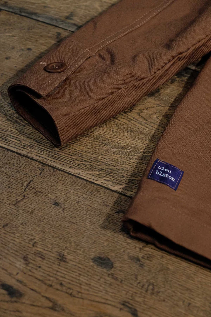 Outerwear&jackets Bleu Blaton - French Work Jacket In Brown 6 Outerwear&jackets Bleu Blaton - French Work Jacket In Brown