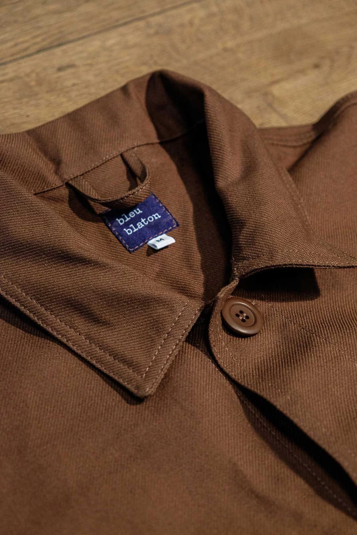 Outerwear&jackets Bleu Blaton - French Work Jacket In Brown 5 Outerwear&jackets Bleu Blaton - French Work Jacket In Brown