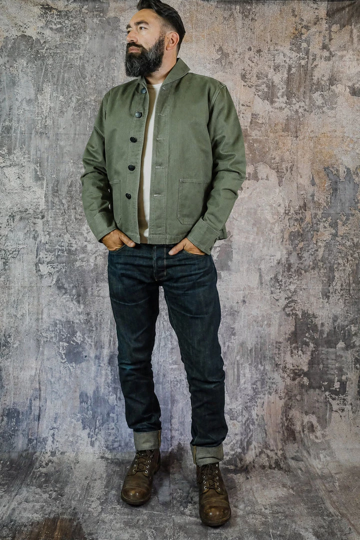 Outerwear&jackets Workware - Shawl Collar USN Jacket In Green 4 Outerwear&jackets Workware - Shawl Collar USN Jacket In Green