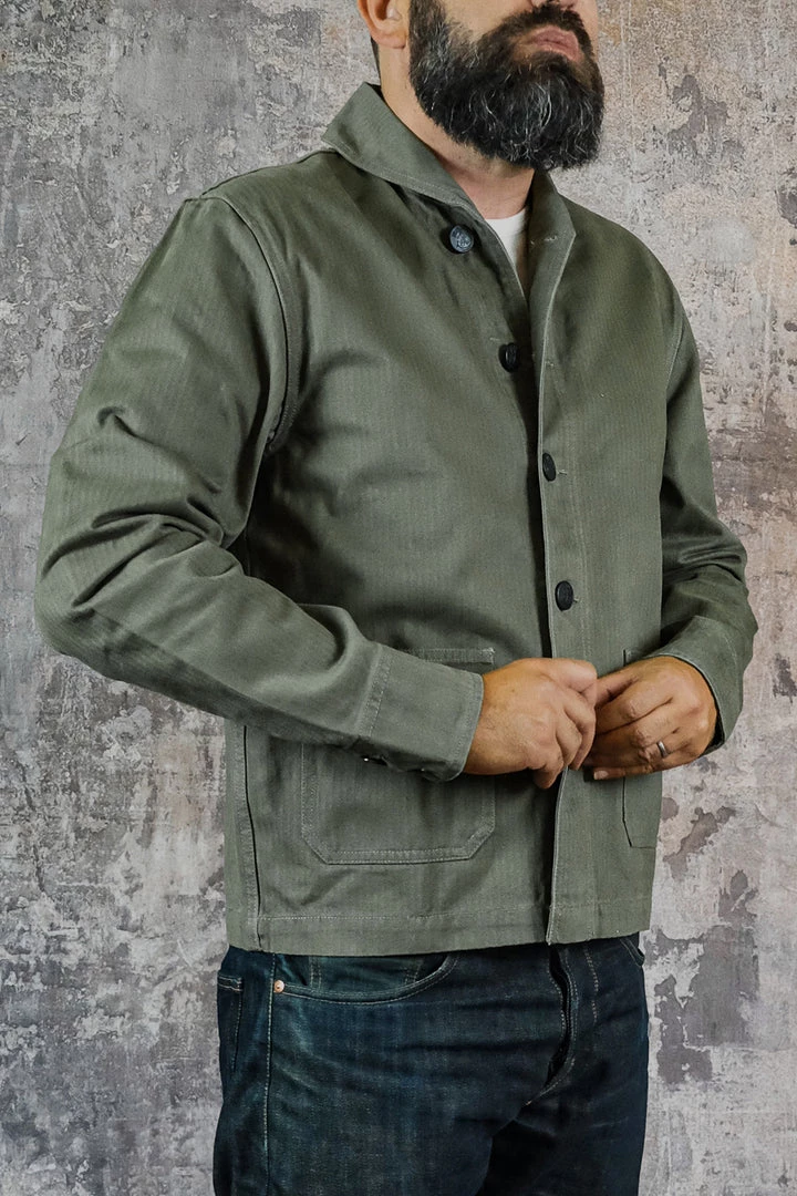 Outerwear&jackets Workware - Shawl Collar USN Jacket In Green 3 Outerwear&jackets Workware - Shawl Collar USN Jacket In Green