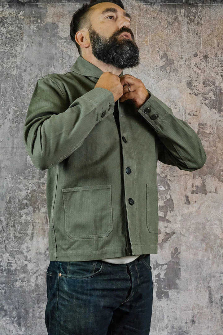 Outerwear&jackets Workware - Shawl Collar USN Jacket In Green 5 Outerwear&jackets Workware - Shawl Collar USN Jacket In Green