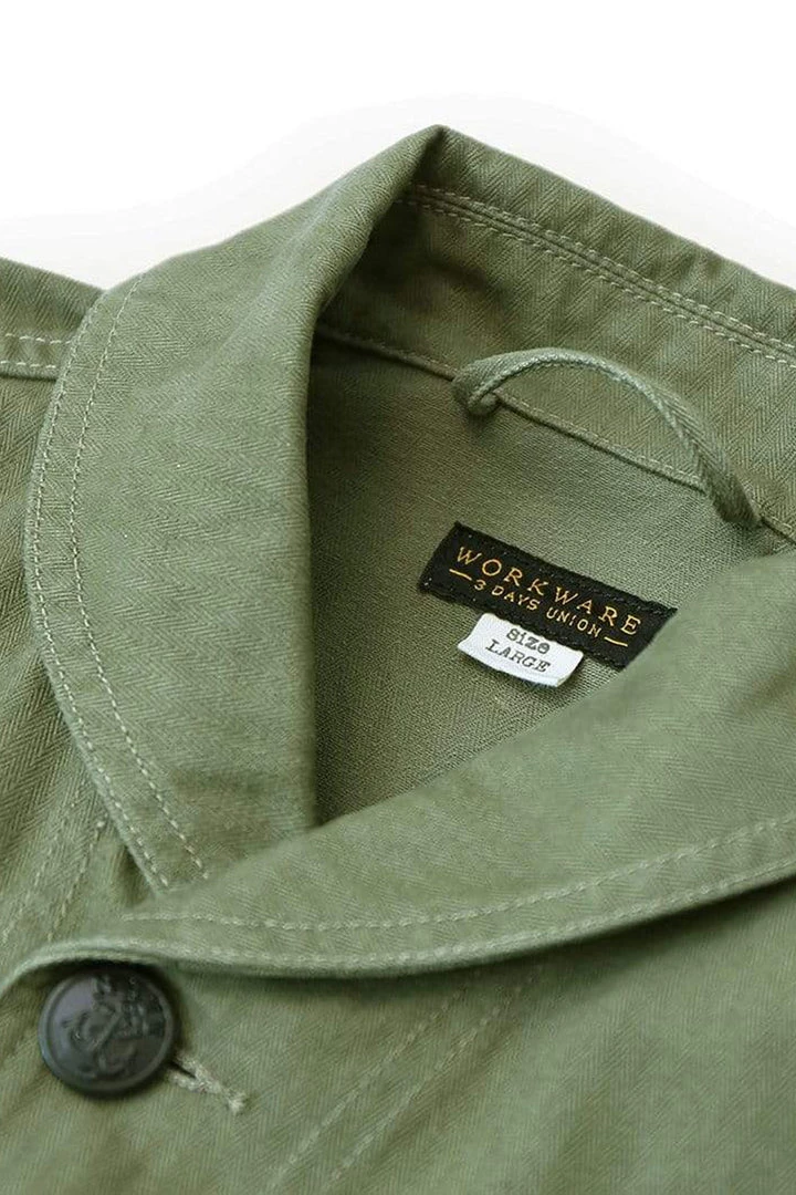 Outerwear&jackets Workware - Shawl Collar USN Jacket In Green 6 Outerwear&jackets Workware - Shawl Collar USN Jacket In Green