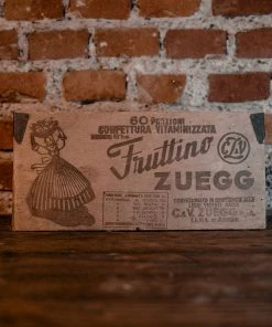 Antiques 1950's "Fruttino Zuegg" Wooden Box Antiques&Collectibles